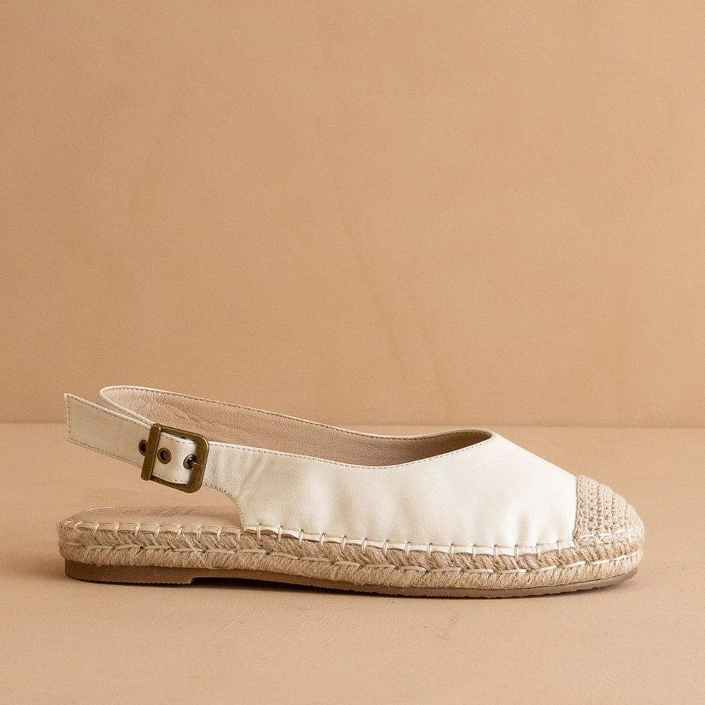 Oasis Society Wholesale The Massa White Ballet Espadrille